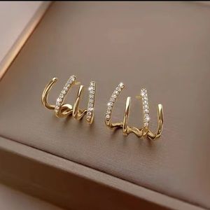 BRAND NEW 18K Gold Plated Ear Wrap Crawler Earrings 1pair